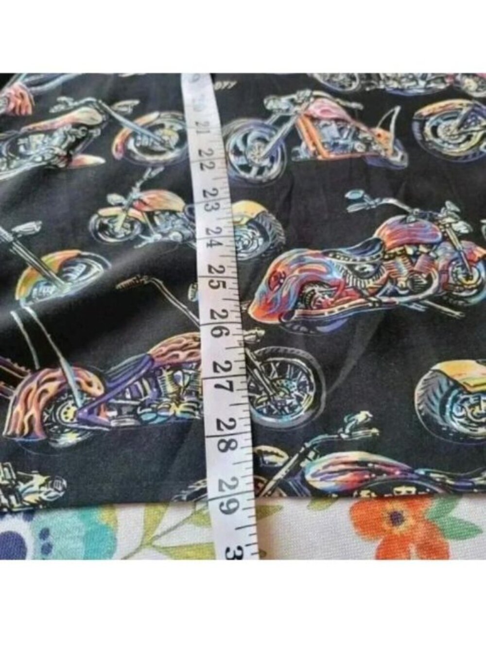 Reyn Spooner Art Of Eddy Y Hawaiian Shirt Men's XL Motorcycle 100% Rayon - Picture 5 of 6